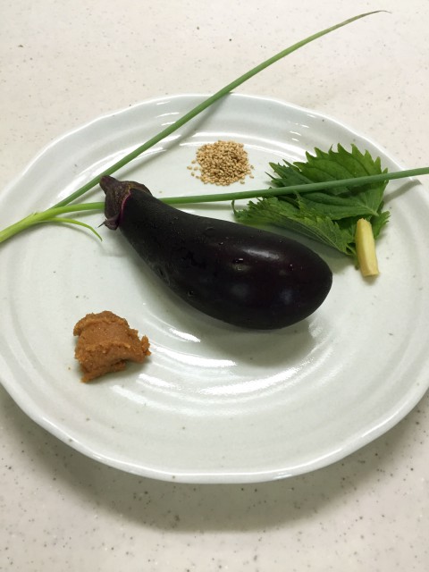 茄子のたたきの材料イメージ