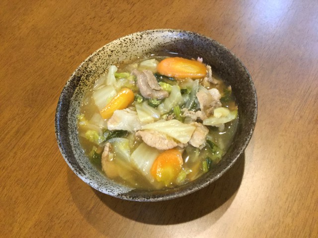 たっぷり野菜でほっと一息！とろ～りあんかけ