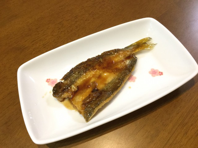 カマスのガーリック風味照り焼き