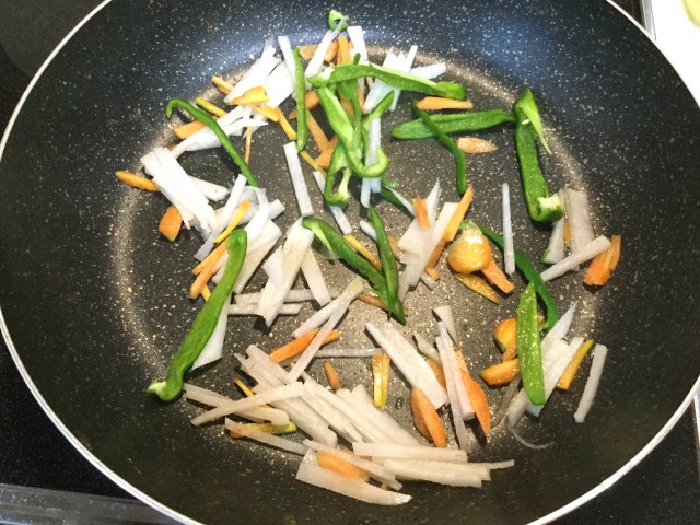 サバの野菜たっぷり甘酢あんかけ手順1