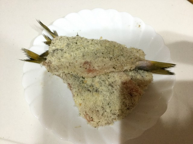 かますのバジルパン粉焼き手順4