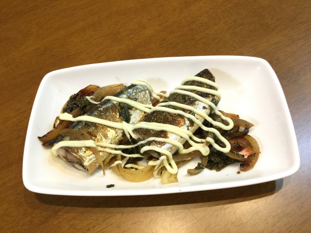 サンマのシソマヨ焼き