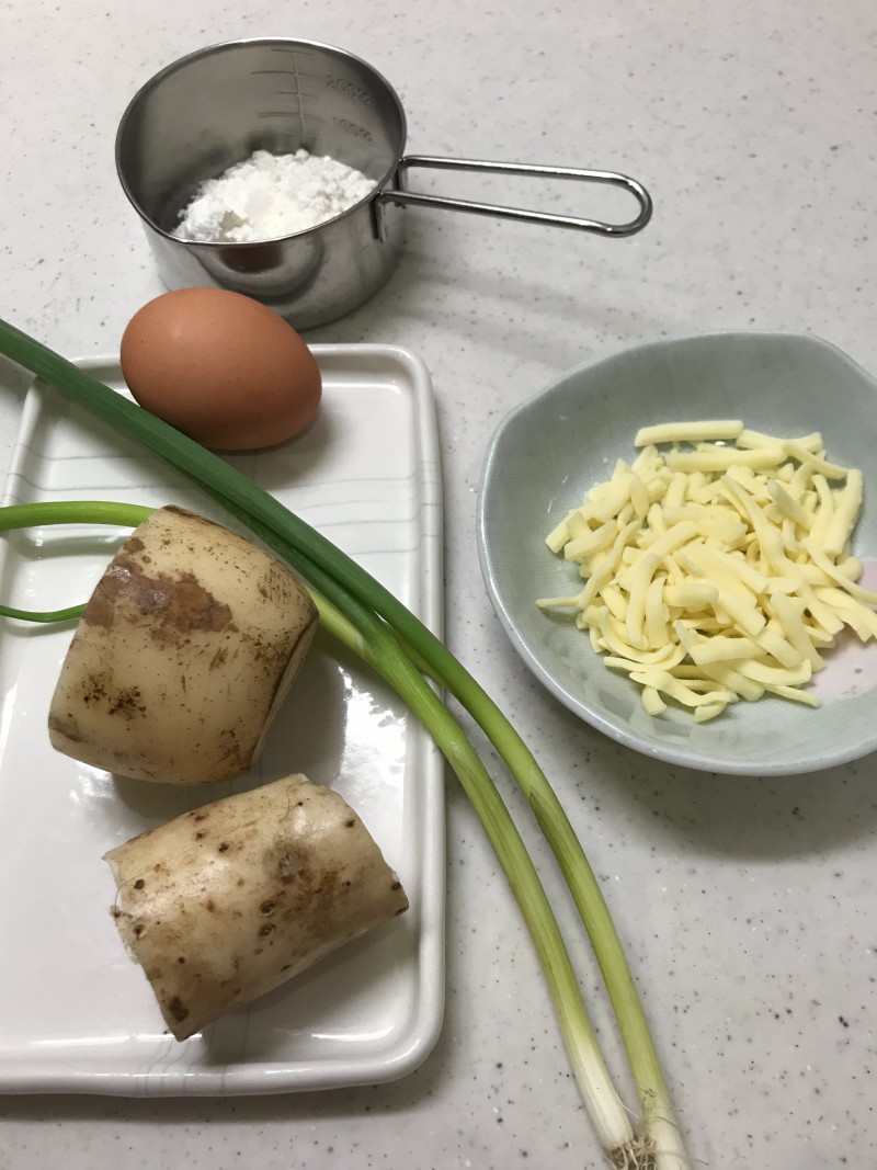 れんこんチヂミの材料イメージ