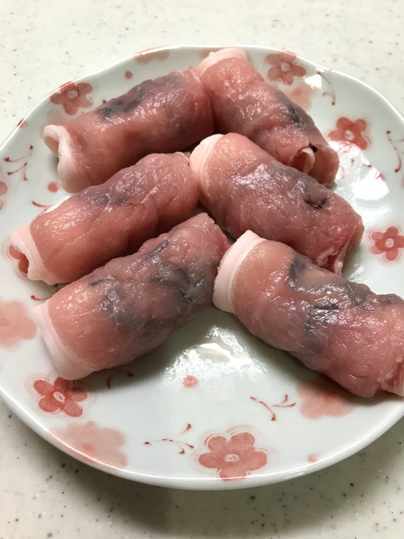 豚肉の餅ロール手順3