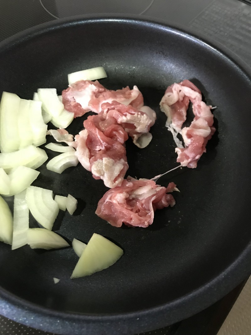 豚肉のケチャップ炒め手順2
