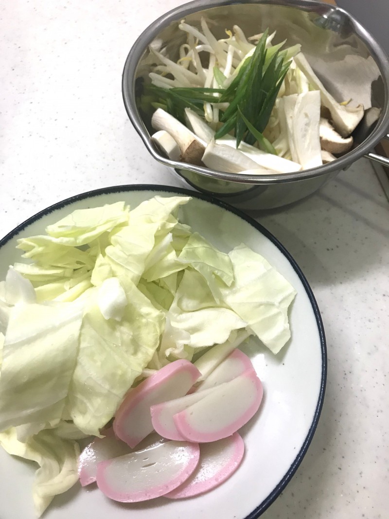 あんかけ焼きそばの材料イメージ