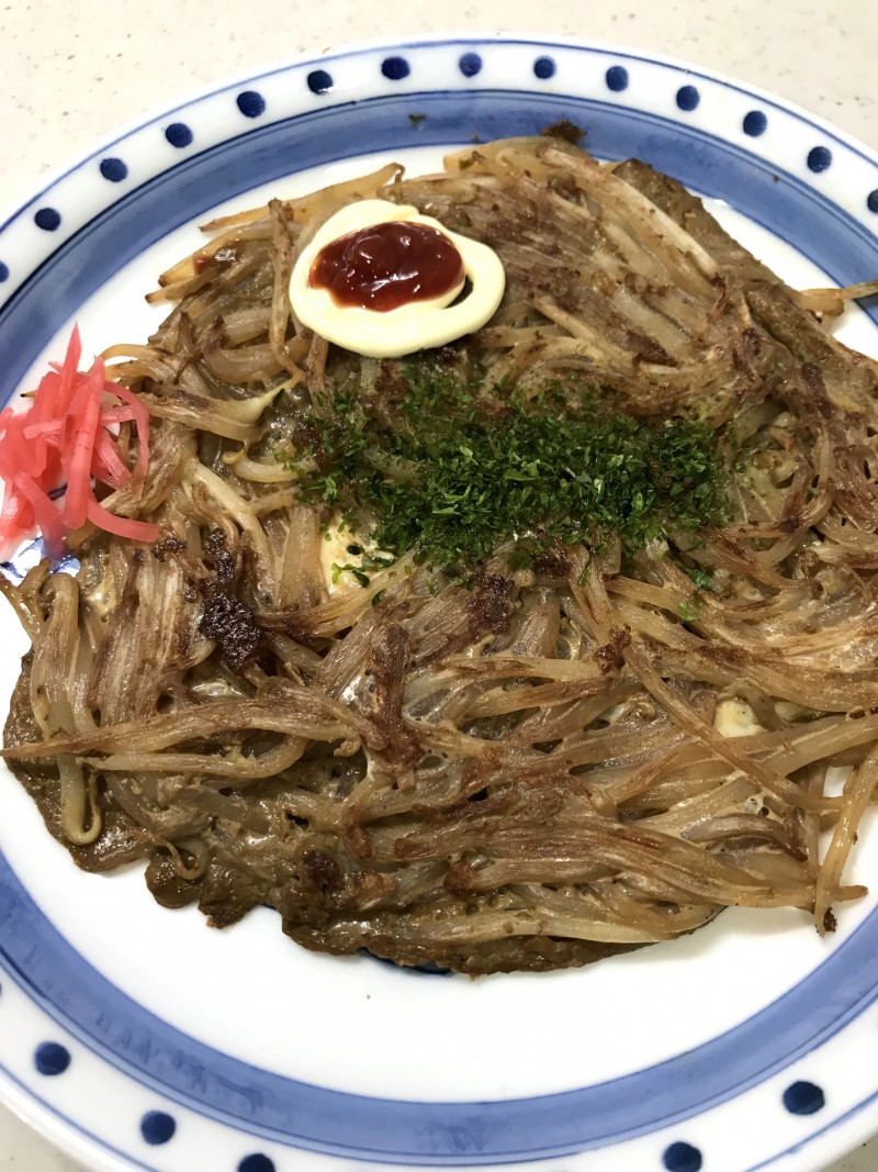 もやしのソースお焼き