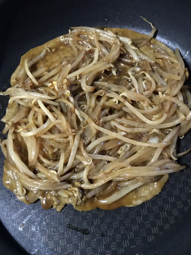 もやしのソースお焼き手順4