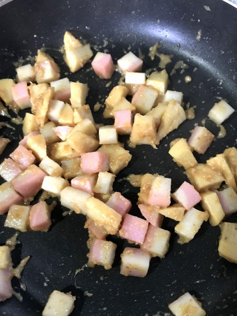 筍とかまぼこの味噌炒め手順6