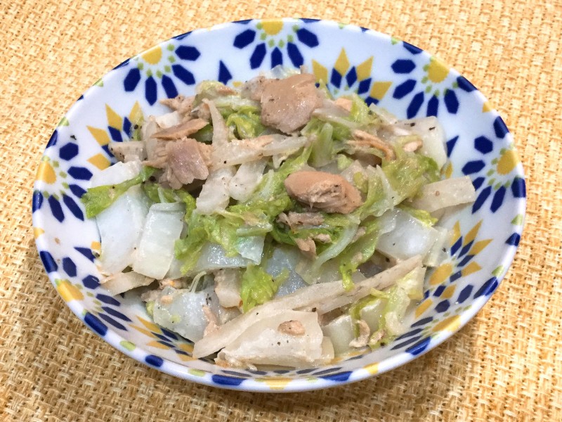 コクタップリ！白菜と大根のツナマヨ炒め