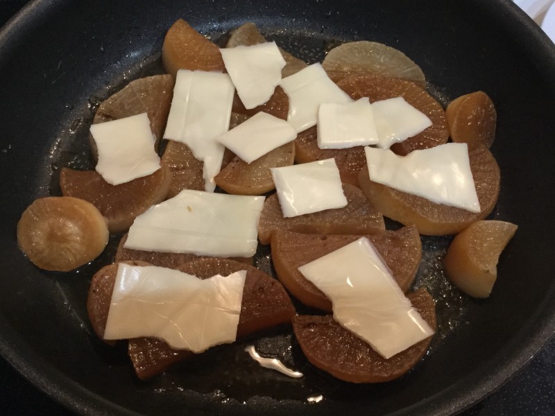 大根の甘辛チーズ焼き手順4